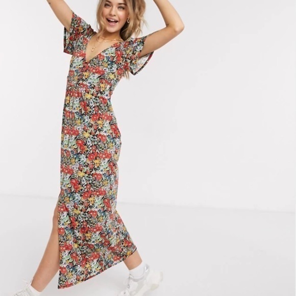 ASOS | Dresses | Asos Design Jersey Crepe Maxi Tea Dress | Poshmark